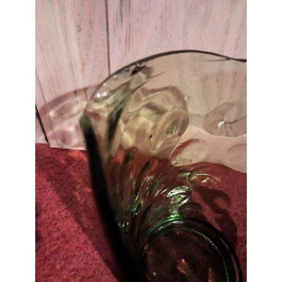 Vintage Hazel Atlas Eldorado Green Glass Pitcher - Picture 2 of 2